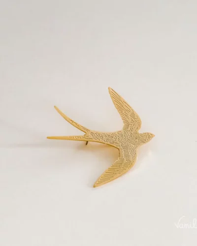 Broche hirondelle